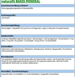 NATURAFIT Basis Mineral Pulver 300 g