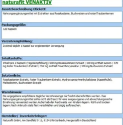 NATURAFIT Venaktiv Kapseln 120 Stück