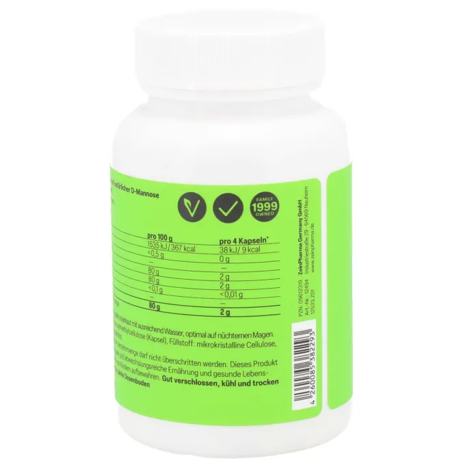 NATURAL D-Mannose 500 mg Kapseln 60 Stück