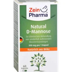NATURAL D-Mannose 500 mg Kapseln 60 Stück