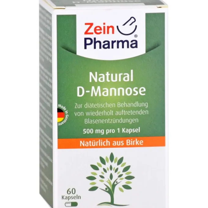 NATURAL D-Mannose 500 mg Kapseln 60 Stück