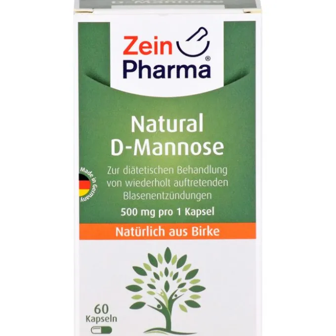 NATURAL D-Mannose 500 mg Kapseln 60 Stück