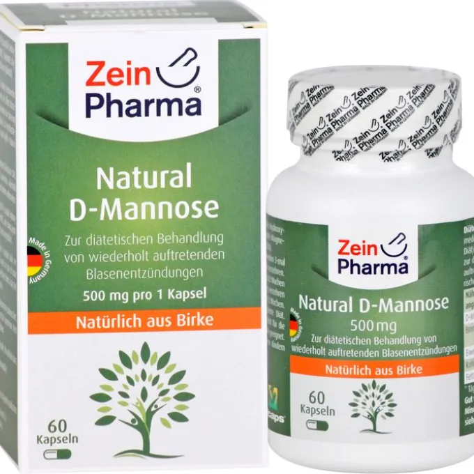 NATURAL D-Mannose 500 mg Kapseln 60 Stück