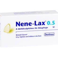 NENE LAX 0,5 Suppos.f.Säugl. 6 St