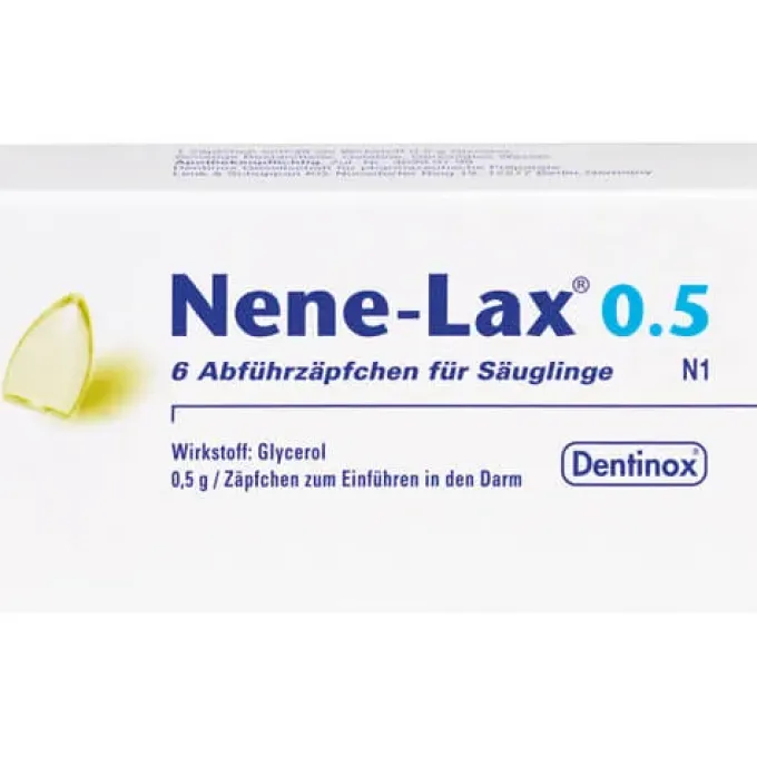 NENE LAX 0,5 Suppos.f.Säugl. 6 St