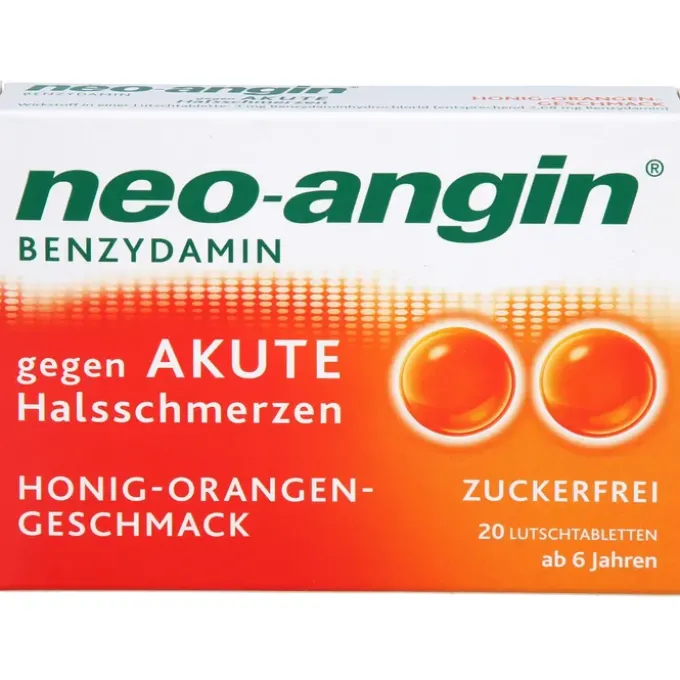 NEO-ANGIN Benzydamin akute Halsschmerz.Honig-Oran. 20 St