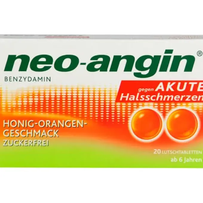 NEO-ANGIN Benzydamin akute Halsschmerz.Honig-Oran. 20 St