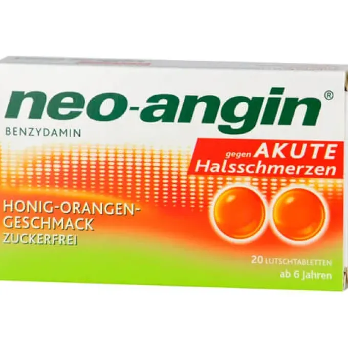 NEO-ANGIN Benzydamin akute Halsschmerz.Honig-Oran. 20 St