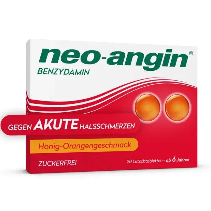 NEO-ANGIN Benzydamin akute Halsschmerz.Honig-Oran. 20 St