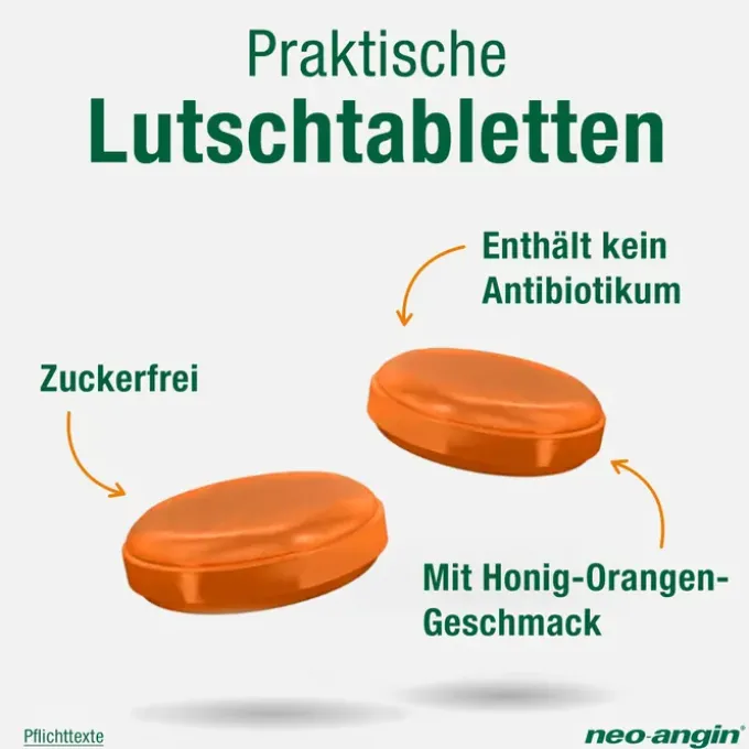 NEO-ANGIN Benzydamin akute Halsschmerz.Honig-Oran. 20 St