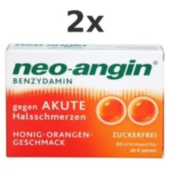 NEO-ANGIN Benzydamin akute Halsschmerz.Honig-Oran. Set 2x 20St