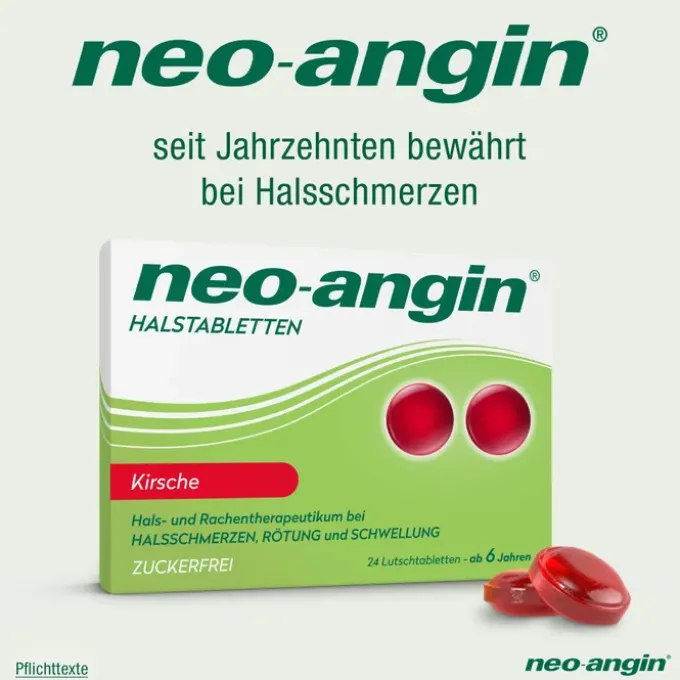 NEO-ANGIN Halstabletten Kirsche 24 St