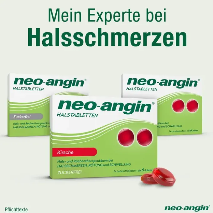 NEO-ANGIN Halstabletten Kirsche 24 St