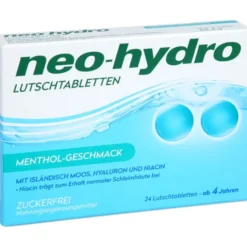 NEO-HYDRO Lutschtabletten Menthol zuckerfrei 24 Stück