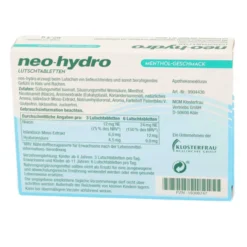 NEO-HYDRO Lutschtabletten Menthol zuckerfrei 24 Stück