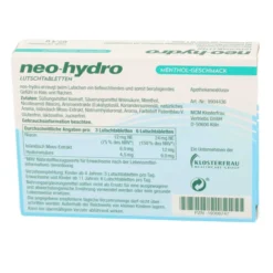 NEO-HYDRO Lutschtabletten Menthol zuckerfrei 24 Stück