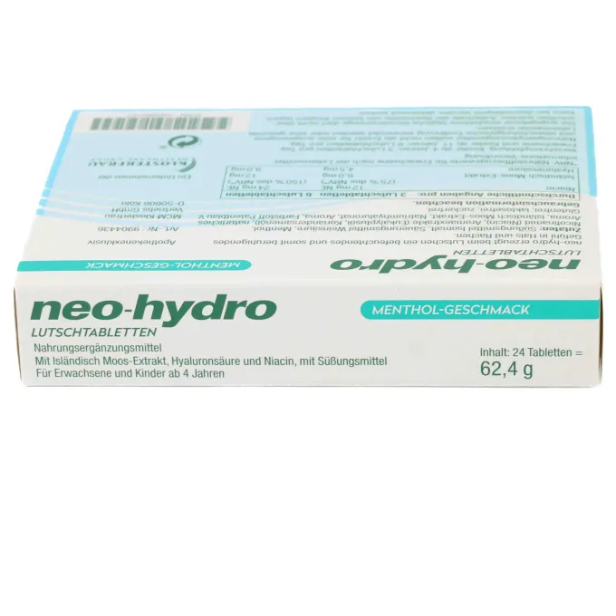NEO-HYDRO Lutschtabletten Menthol zuckerfrei 24 Stück