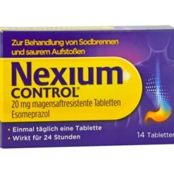NEXIUM Control 20 mg magensaftresistente Tabletten 14 St