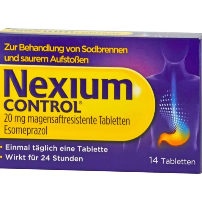 NEXIUM Control 20 mg magensaftresistente Tabletten 14 St