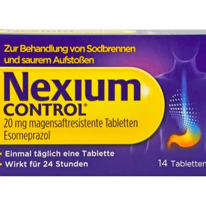 NEXIUM Control 20 mg magensaftresistente Tabletten 14 St