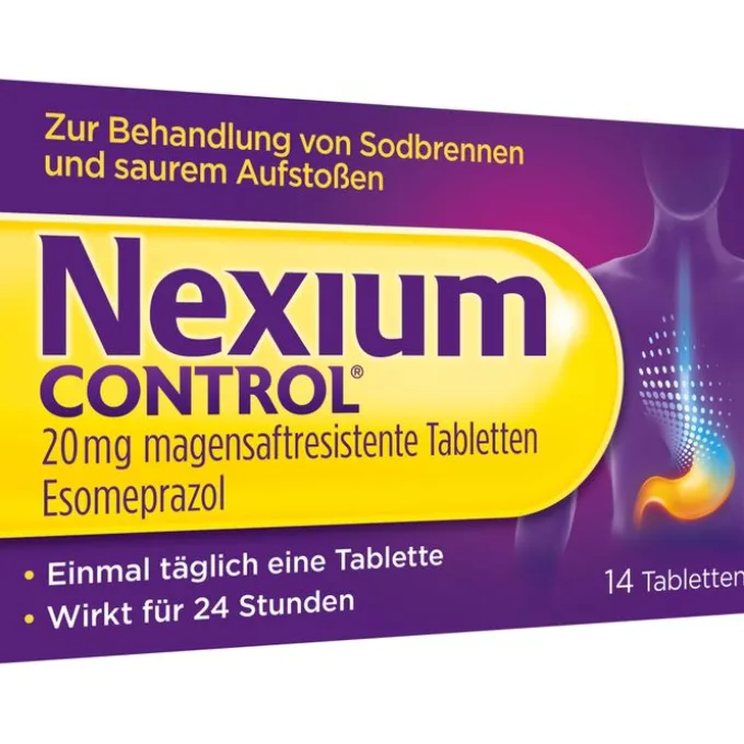 NEXIUM Control 20 mg magensaftresistente Tabletten 14 St