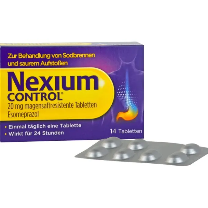 NEXIUM Control 20 mg magensaftresistente Tabletten 14 St