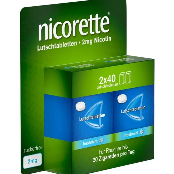NICORETTE freshmint 2 mg Lutschtabletten gepresst 80 St