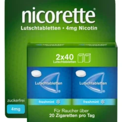 NICORETTE freshmint 4 mg Lutschtabletten gepresst 80 St