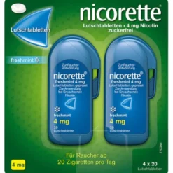 NICORETTE freshmint 4 mg Lutschtabletten gepresst 80 St