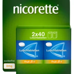 NICORETTE Fruit 2 mg Lutschtabletten gepresst 80 St