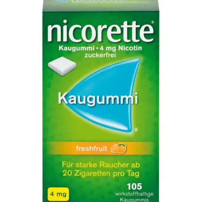 NICORETTE 4 mg freshfruit Kaugummi 105 St