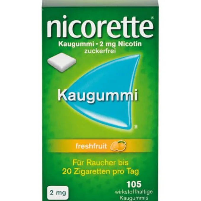 NICORETTE 2 mg freshfruit Kaugummi 105 St