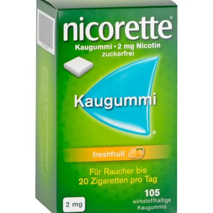 NICORETTE 2 mg freshfruit Kaugummi 105 St