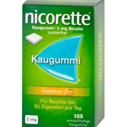 NICORETTE 2 mg freshfruit Kaugummi 105 St