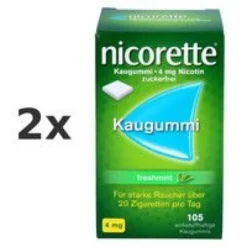 Nicorette 4mg freshmint Kaugummi 2 x 105 St