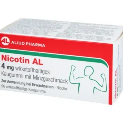 NICOTIN AL 4 mg wirkstoffh.Kaugummi mit Minzgeschm 96 St