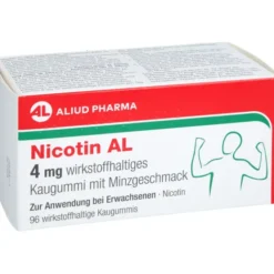 NICOTIN AL 4 mg wirkstoffh.Kaugummi mit Minzgeschm 96 St