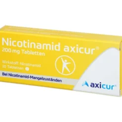NICOTINAMID axicur 200 mg Tabletten 10 St