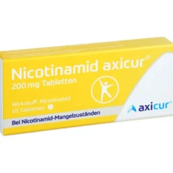 NICOTINAMID axicur 200 mg Tabletten 10 St