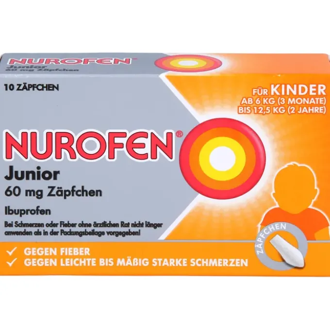 NUROFEN Junior 60 mg Zäpfchen 10 St