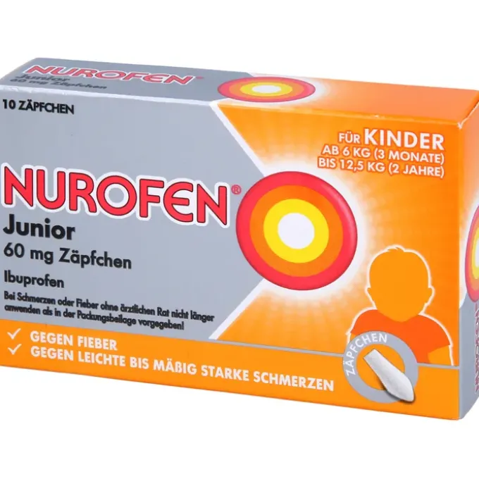 NUROFEN Junior 60 mg Zäpfchen 10 St