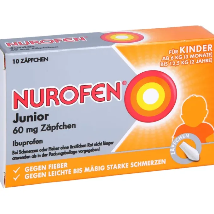 NUROFEN Junior 60 mg Zäpfchen 10 St