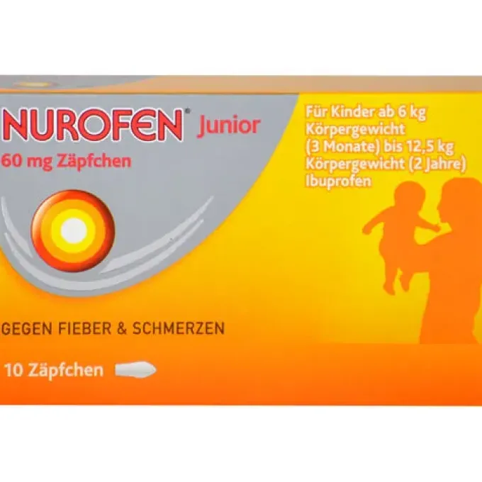 NUROFEN Junior 60 mg Zäpfchen 10 St