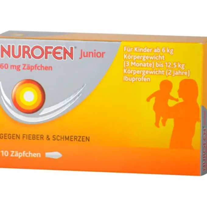 NUROFEN Junior 60 mg Zäpfchen 10 St