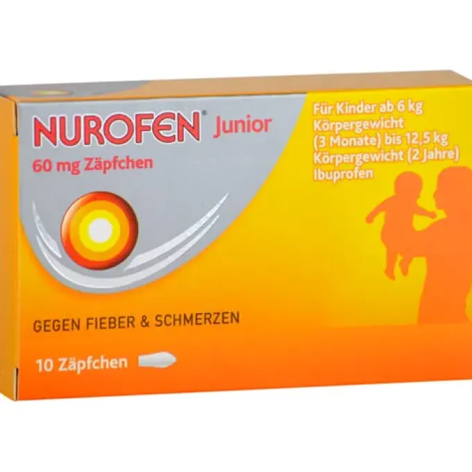 NUROFEN Junior 60 mg Zäpfchen 10 St