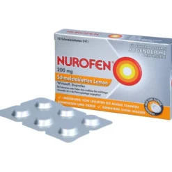 NUROFEN 200 mg Schmelztabletten Lemon 12 St