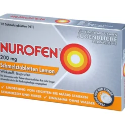 NUROFEN 200 mg Schmelztabletten Lemon 12 St
