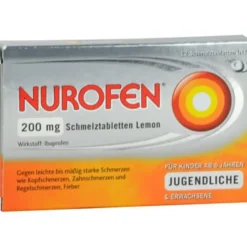 NUROFEN 200 mg Schmelztabletten Lemon 12 St