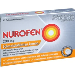 NUROFEN 200 mg Schmelztabletten Lemon 12 St