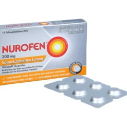 NUROFEN 200 mg Schmelztabletten Lemon 12 St